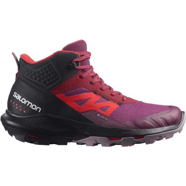 Salomon Outpulse Stredne GTX Turisticka Obuv Damske Fuchsie Červené Čierne | SK 2GCOWR